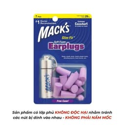 Thumbnail Hộp 7 đôi nút bịt tai chống ồn Mack’s Slim Fit Soft Foam dành cho ngủ ngon 2