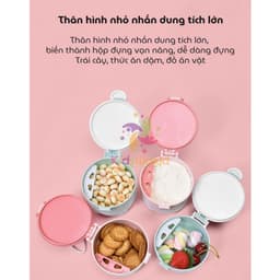 Thumbnail Hộp đựng sữa bột, thức ăn KidAndMom Dung Tích 225ml có quai cầm tiện lợi cho mẹ và bé 4