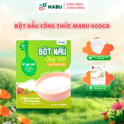 Thumbnail DÒNG SẢN PHẨM ĂN DẶM CHUYÊN BIỆT - Bột nấu Mabu 400gr Công Thức Khoa Học Vượt Trội cho bé từ 6 tháng 1