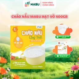 Thumbnail Cháo nấu Mabu hạt vỡ 400gr Công Thức Khoa Học Vượt Trội Cho Bé từ 8th tuổi ăn dặm dinh dưỡng 1