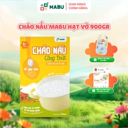 Thumbnail Cháo nấu Mabu hạt vỡ 900gr Công Thức Khoa Học Vượt Trội Cho Bé từ 8th tuổi ăn dặm dinh dưỡng 1