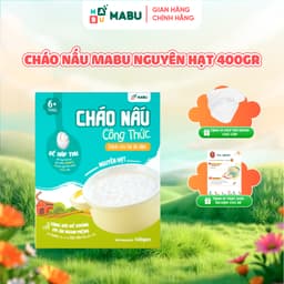 Thumbnail Cháo nấu Mabu nguyên hạt 400gr Công Thức Khoa Học Vượt Trội Cho Bé từ 11th tuổi ăn dặm dinh dưỡng 1