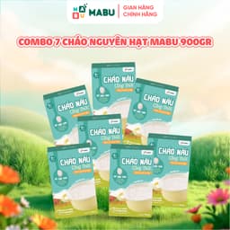 Thumbnail Combo 7 cháo nấu công thức Mabu nguyên hạt cho bé ăn dặm 1