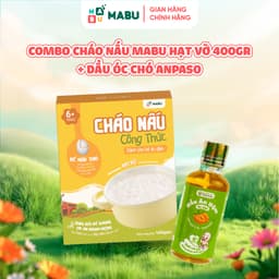 Thumbnail Combo Cháo Hạt Vỡ Công Thức Mabu và Dầu Óc Chó Anpaso – Bổ Sung Dinh Dưỡng Tăng Trí Não  cho bé từ 8 tháng tuổi 1