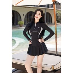 Thumbnail Quần bơi Nữ, đồ bơi nữ BIKINI PASSPORT kiểu Váy- màu Đen - BS170_BL 4