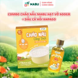 Thumbnail Combo Cháo Hạt Vỡ Công Thức Mabu và Dầu Cá Hồi Anpaso – Bổ Sung DHA Cho Thị Giác & Trí Tuệ cho bé từ 8 tháng tuổi 1