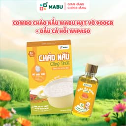 Thumbnail Combo Cháo Hạt Vỡ Công Thức Mabu và Dầu Cá Hồi Anpaso – Bổ Sung DHA Cho Thị Giác & Trí Tuệ cho bé từ 8 tháng tuổi 2