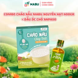 Thumbnail Combo Cháo Nấu Nguyên Hạt Công Thức Mabu và Dầu Óc Chó Anpaso – Hỗ Trợ Phát Triển Trí Não Cho Bé Ăn Dặm Từ 10 tháng tuôi 1
