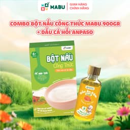 Thumbnail Combo Bột Công Thức Mabu và Dầu Cá Hồi Anpaso – Bổ Sung DHA Tự Nhiên Cho Trí Não cho bé ăn dặm từ 6 tháng tuổi 2