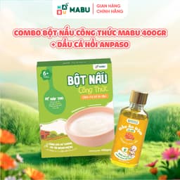 Thumbnail Combo Bột Công Thức Mabu và Dầu Cá Hồi Anpaso – Bổ Sung DHA Tự Nhiên Cho Trí Não cho bé ăn dặm từ 6 tháng tuổi 1