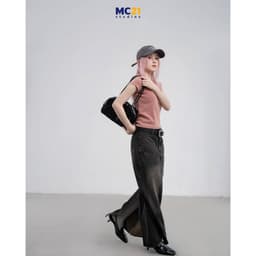 Thumbnail Chân váy jeans dáng dài cạp thấp chất xịn dày dặn không xù MC21.studios v4106 1