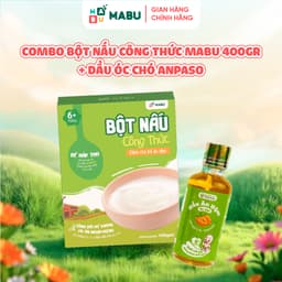 Thumbnail Combo Bột Công Thức Mabu và Dầu Óc Chó Anpaso – Hỗ Trợ Phát Triển Trí Não Cho Bé ăn dặm từ 6th tuổi 1