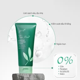 Thumbnail Sữa Rửa Mặt Than Tre Tràm Trà An Toàn Cho Bà Bầu pH 5.5, Không Sulfate, Kiềm Dầu, Ngừa Mụn Hiệu Quả GUO 100g 4