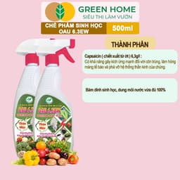 Thumbnail Chế Phẩm Sinh Học OAU 6.3EW GreenHome, Chai 500Ml, Thảo Mộc, Đặc Trị Rệp, Rầy, Bọ Trĩ Cho Cây Và Hoa 3