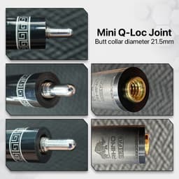 Thumbnail Ngọn Bida Lỗ Carbon RHINO Ren MINI UNILOC Chính Hãng 4
