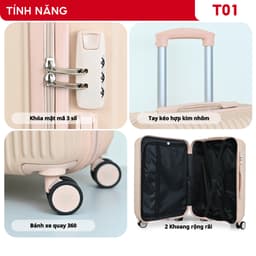Thumbnail Vali kéo du lịch Kingsun T01 Combo(20+24) CAO CÂP Bảo hành 5 năm 2