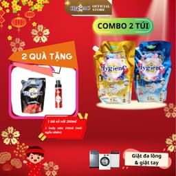 Thumbnail Combo 2 túi nước giặt đậm đặc HygienC Plus+ Khối lượng 2.6Kg - CB2T3 2