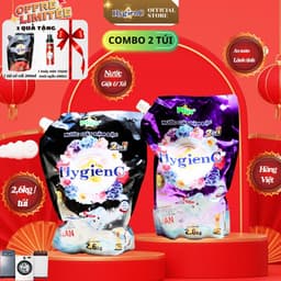 Thumbnail Combo 2 túi nước giặt đậm đặc HygienC Plus+ Khối lượng 2.6Kg - CB2T3 1