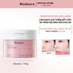 Thumbnail BIODANCE Toner Pad Dạng Gel Cung Cấp Collagen Tăng Cường Đàn Hồi Da Dưỡng Ẩm Thu Nhỏ Lỗ Chân Lông Gel Toner Pads 140g 1