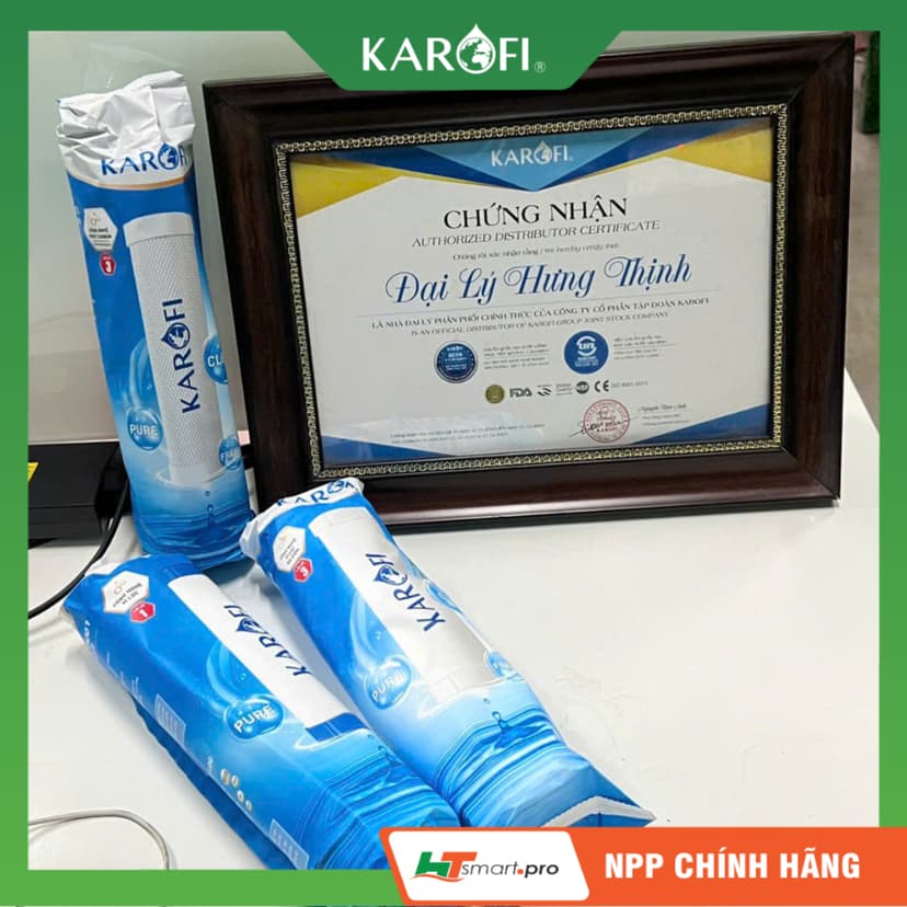 Ảnh Bộ Lõi Lọc Smax Duo Karofi 123 Với Lõi Số 2 CTO (Lõi Lưới) Dùng Cho Các Dòng Máy Ss038, U03, U05, U95, P95, OP1310, O07 3