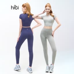 Thumbnail Set Đồ Tập Yoga Gym Hibi Sports H147 Áo Croptop Có Tay Kèm Mút Ngực, Vải Hi Fabric 1