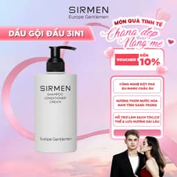 Thumbnail Dầu gội nam 3 in 1 hương nước hoa châu Âu SIRMEN Europe Gentlemen giúp sạch da đầu, tóc chắc khoẻ công nghệ EU-Nano 320g 1