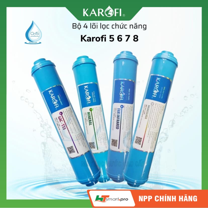 Ảnh COMBO 4 Lõi Khoáng Karofi 5678 T33-GAC, MINERAL, FAR INFRARED, NANOSILVER PLUS Hàng Chính Hãng 2