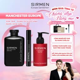 Thumbnail Combo MANCHESTER EUROPE Gồm Sữa tắm 350g, Nước hoa nam 10ml và Dung dịch vệ sinh nam 100g Sirmen Europe Gentlemen 1