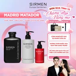 Thumbnail Giftbox combo 3 MADRID MATADOR SIRMEN Europe Sữa tắm gội nam 4in1 350g Dầu gội nam 320g và Dung dịch vệ sinh 3in1 100g 1