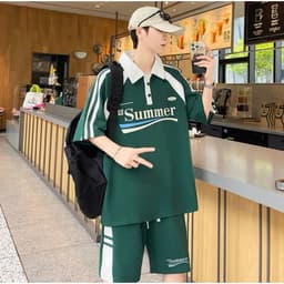 Thumbnail Bộ thể thao nam nữ SUMMER NAD.Đồ bộ thể thao unisex chất tổ ong thấm hút mồ hôi thoáng mát 1