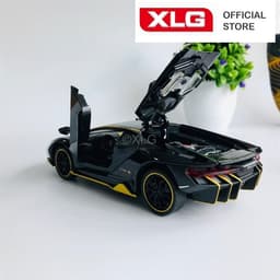 Thumbnail Mô hình xe thể thao Lamborghini Aventador LP770 1:24 cao cấp bằng hợp kim có đèn âm thanh 3