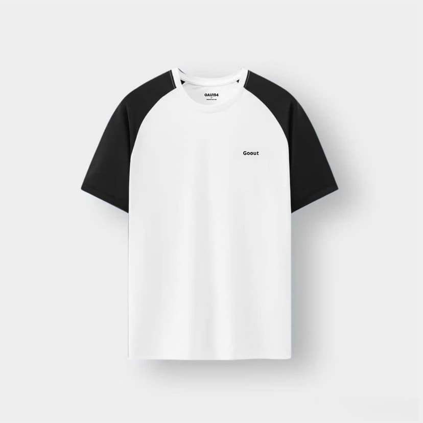 Ảnh Áo thun nam Gấu 194 vải thun Lạnh co dãn 4 chiều, phong cách thể thao - gym - bóng đá, from slim fit - TLRL- GOOUT 2