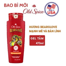 Thumbnail Sữa tắm Gel Nam Old Spice 473ml/532ml/650ml Timber Bearglove Fiji Wolfthorn Pure Sport Fresh Tắm gội 2in1 Made in USA 4