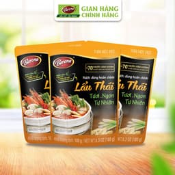 Thumbnail Combo 3 Gói Nước Dùng Lẩu Thái Barona 180 tươi ngon chuẩn vị không cần nêm nếm[Tặng 1 Gói Tôm Rang Thịt 80g,HSD:11/2025] 2