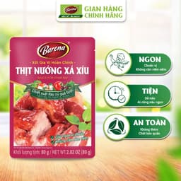 Thumbnail Gia Vị Thịt Nướng Xá Xíu Barona 80g ướp ngon chuẩn vị không cần nêm nếm 1