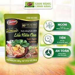 Thumbnail Nước Dùng Lẩu Riêu Cua Barona 230g tươi ngon chuẩn vị không cần nêm nếm 1