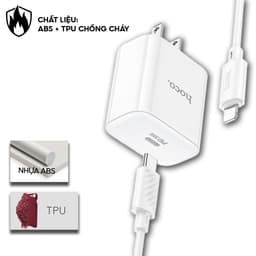 Thumbnail Bộ Sạc Nhanh PD 30W Chính Hãng Hoco Dùng Cho IP 8-14-PRO-PLUS-PROMAX Chuẩn Cổng Type-C to L 2