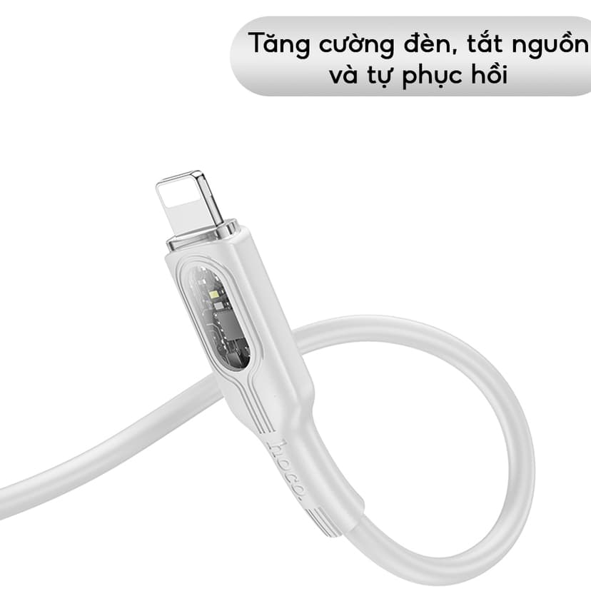 Ảnh Cáp Sạc Nhanh CHÍNH HÃNG Hoco PD 27W Tự Ngắt Khi Đầy Có Đèn Led Hiển Thị Cho IP 11-14Plus-14Promax 3