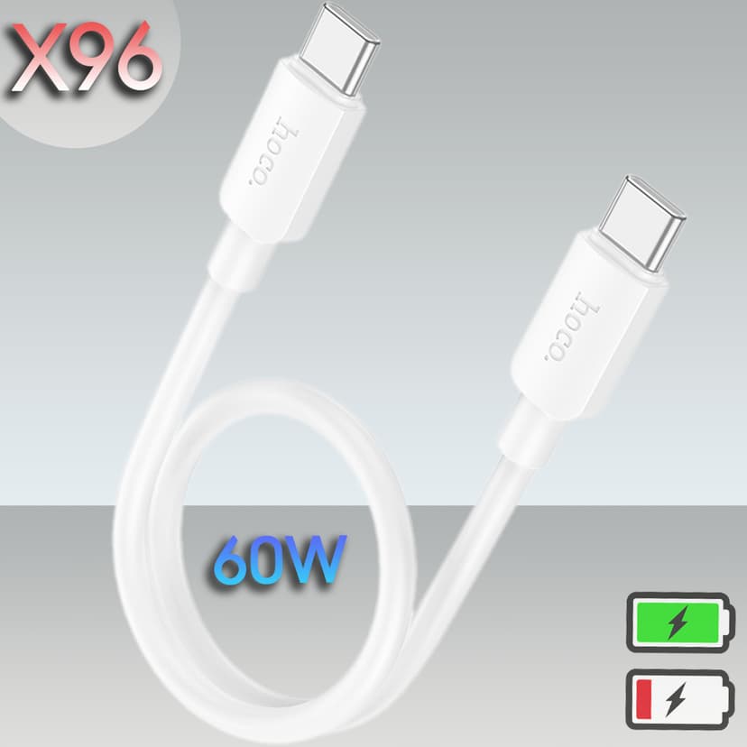 Ảnh Cáp Sạc Nhanh PD 60W CHÍNH HÃNG Hoco Siêu Ngắn 25CM Cho Pin Dự Phòng - Kết Nối Hai Đầu Type C 2