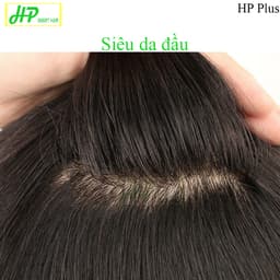 Thumbnail Tóc giả nam mái siêu da đầu HP SMART HAIR mã HP Plus, làm từ tóc thật 1