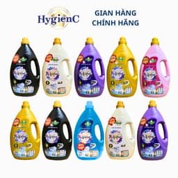 Thumbnail Combo 3: 2 Can Nước Giặt Xả 2,5kg + 1 Túi Nước Giặt Xả 2,6kg HygienC Plus Đậm Đặc Hương Nước Hoa 3