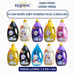Thumbnail Thùng 10 Can Nước Giặt Đậm Đặc HygienC Plus 2.5Kg/Can Hương Nước Hoa 2