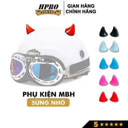 Thumbnail Sừng quỷ nhỏ tinh nghịch gắn mũ bảo hiểm Hpro Helmet, cực xinh, độc lạ, nhiều màu cá tính, đáng yêu 1