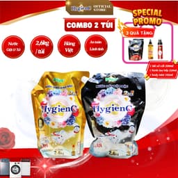 Thumbnail Combo 2 Túi nước giặt đậm đặc HygienC Plus+ Khối lượng 2.6Kg - CB2T2 1
