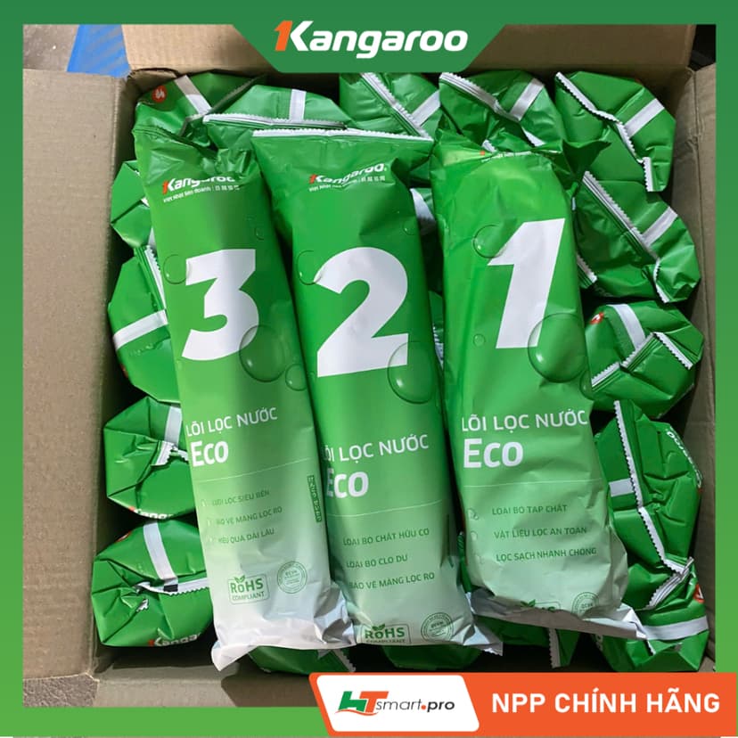 Ảnh Combo 3 Lõi Lọc Thô 123 Kangaroo ECO Chính Hãng Mẫu Mới 2