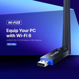 Thumbnail Bộ chuyển đổi USB WiFi Tenda U11 Pro AX900 Thẻ tín hiệu WiFi Băng tần kép Ăng-ten 6dBi cho PC Laptop 2