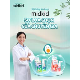 Thumbnail Bộ 3 MID chăm sóc răng miệng gồm 2 hộp Midkid vị NHO và TÁO + 1 Bọt tập đánh răng - Tặng Bàn chải điện + Sticker 1