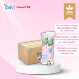 Thumbnail Sỉ 1 thùng bông tẩy trang Ipek Thổ Nhĩ Kỳ 130 miếng (30 gói x 130 miếng) 2