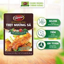 Thumbnail Gia Vị Thịt Nướng Sả Barona 80g ướp ngon chuẩn vị không cần nêm nếm 1