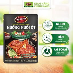 Thumbnail Gia Vị Nướng Muối Ớt Barona 80g ướp ngon chuẩn vị không cần nêm nếm 1